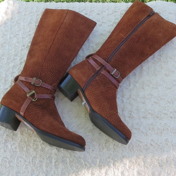 Arandu Shoes - *Arandu*8*HANDMADE Suede Riding boots*